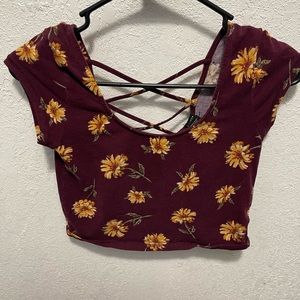 Sunflower crop top